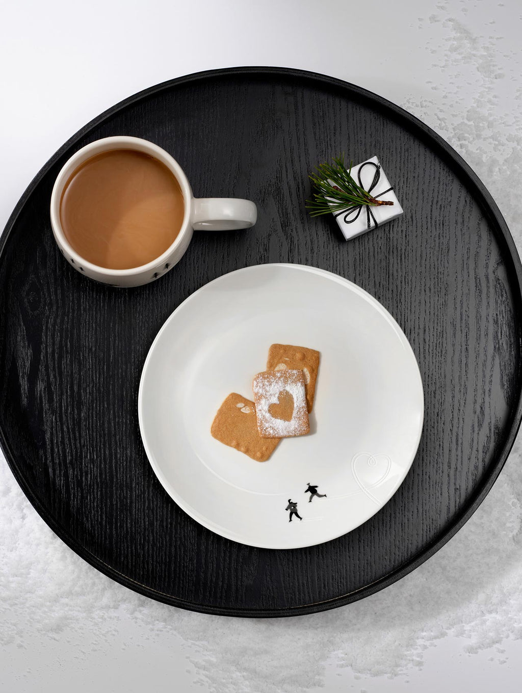 dessertteller, ice skating